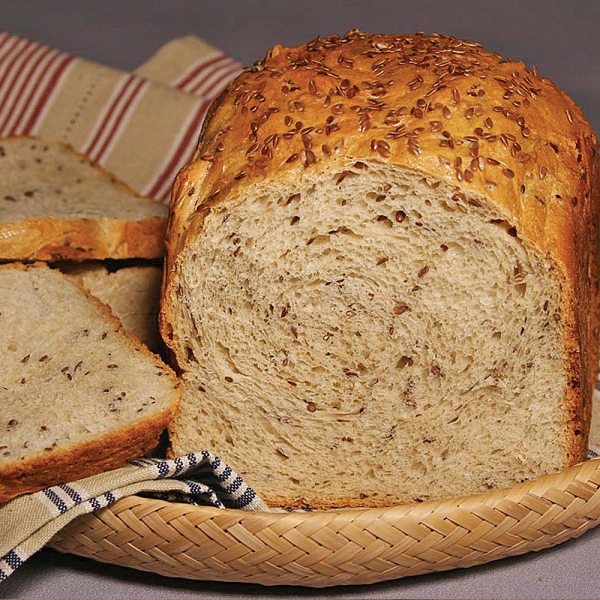 Диетический хлеб с семенами льна